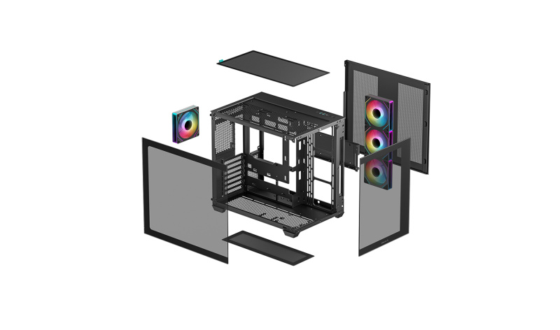 DeepCool CG530 4F ARGB全海景 - ( BLACK / WHITE ) DeepCool CG530 4F ARGB全海景 - ( BLACK / WHITE )