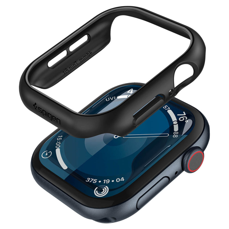 Spigen Apple Watch Series 10 (46mm) Thin Fit 保護殼 黑色