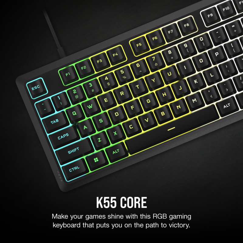 Corsair K55 CORE RGB Gaming Keyboard — Black