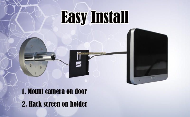 NETEC 300PA 1080P Smart WIFI Doorbell 防盜眼智能可視門鈴 銀色