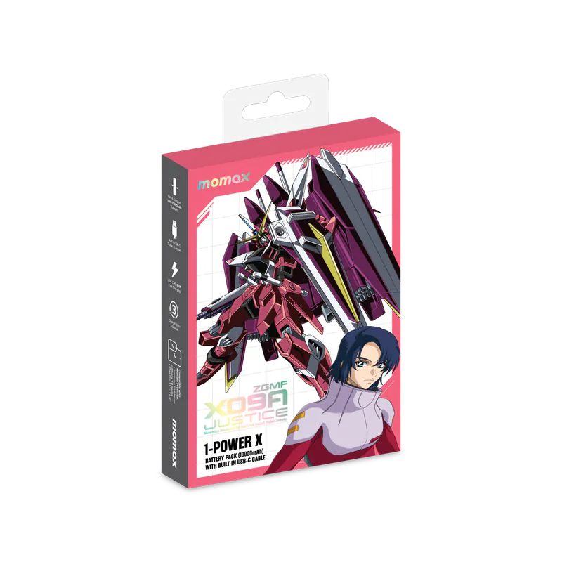 Momax x Gundam 1-Power X 10000mAh 內置線流動電源 IP152