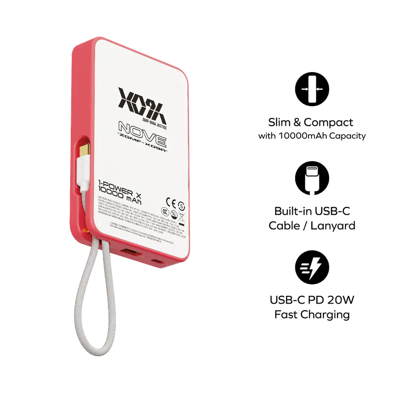 Momax x Gundam 1-Power X 10000mAh 內置線流動電源 IP152