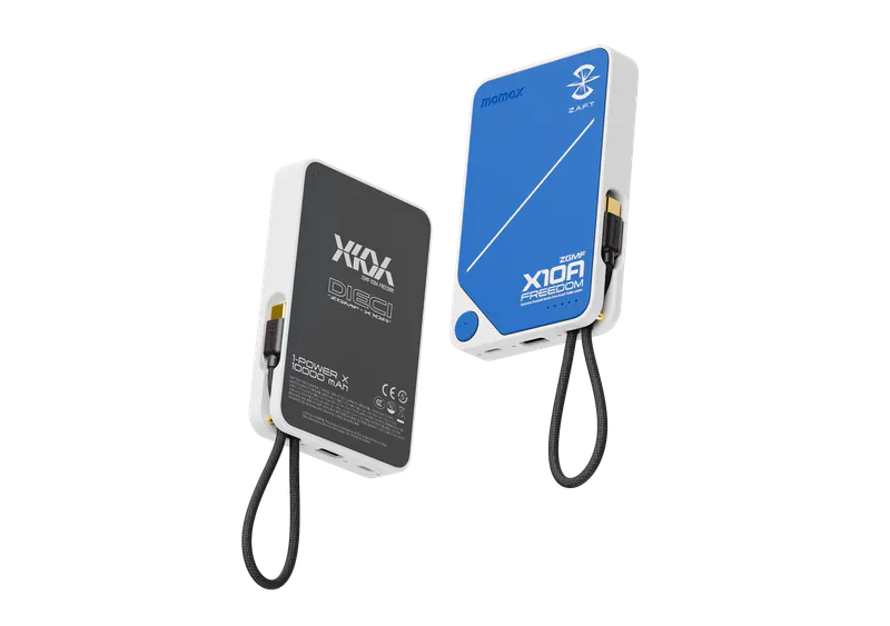 Momax x Gundam 1-Power X 10000mAh 內置線流動電源 IP152