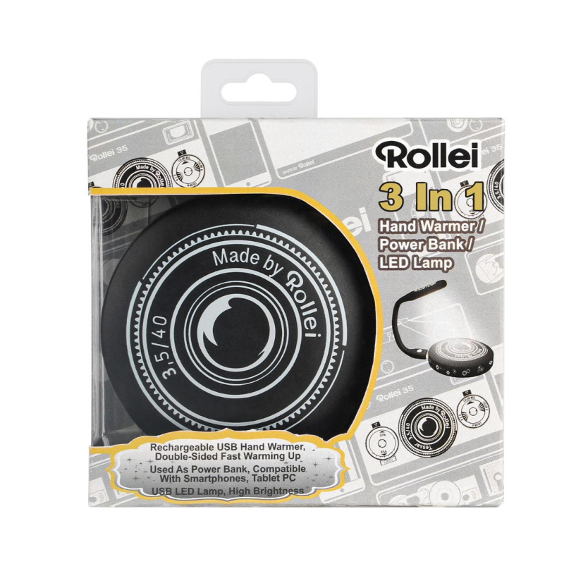 Rollei 3合1人氣暖手蛋/流動充電池/LED燈 Rollei 3合1人氣暖手蛋/流動充電池/LED燈
