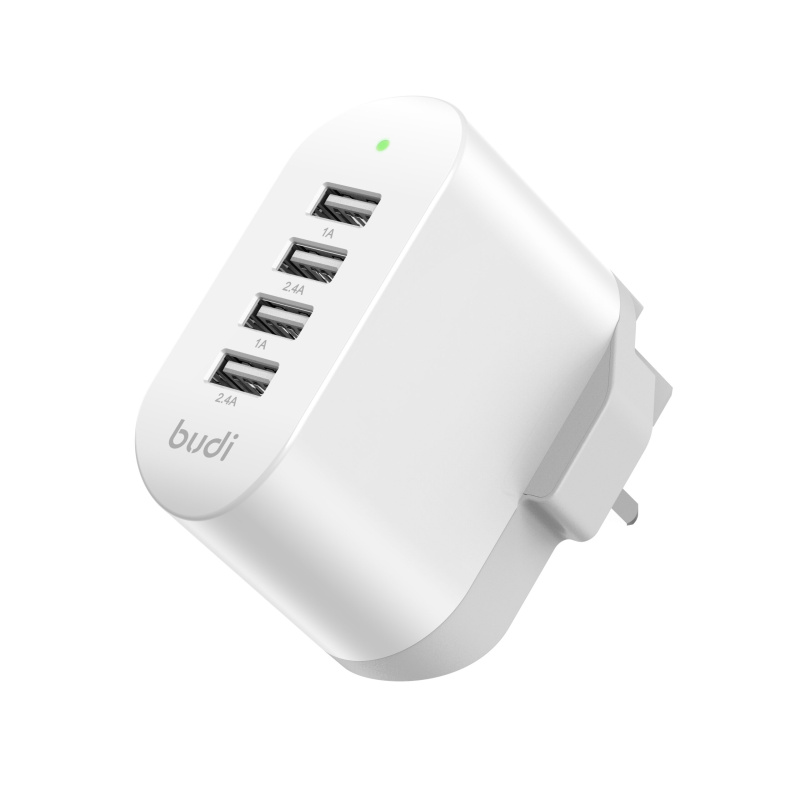 BUDI HOME CHARGER 4USB PORTS 4端口 USB 標準充電器