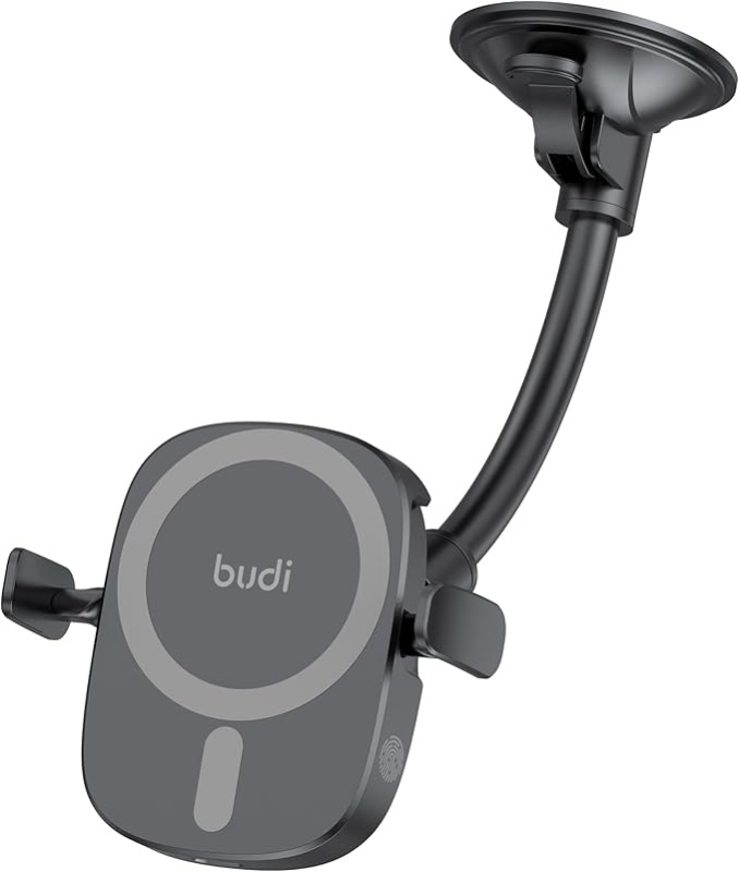 BUDI 2 in 1 Universal Magnetic Wireless Car Charger and Holder 2合1通用磁性無線車用充電器支架