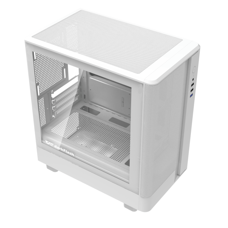 darkFlash DB330M Mesh M-ATX PC Case - ( BLACK / WHITE )