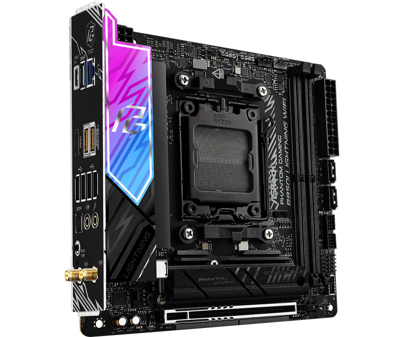AsRock PHANTOM GAMING B850I Lightning WiFi (AM5) AsRock PHANTOM GAMING B850I Lightning WiFi (AM5)