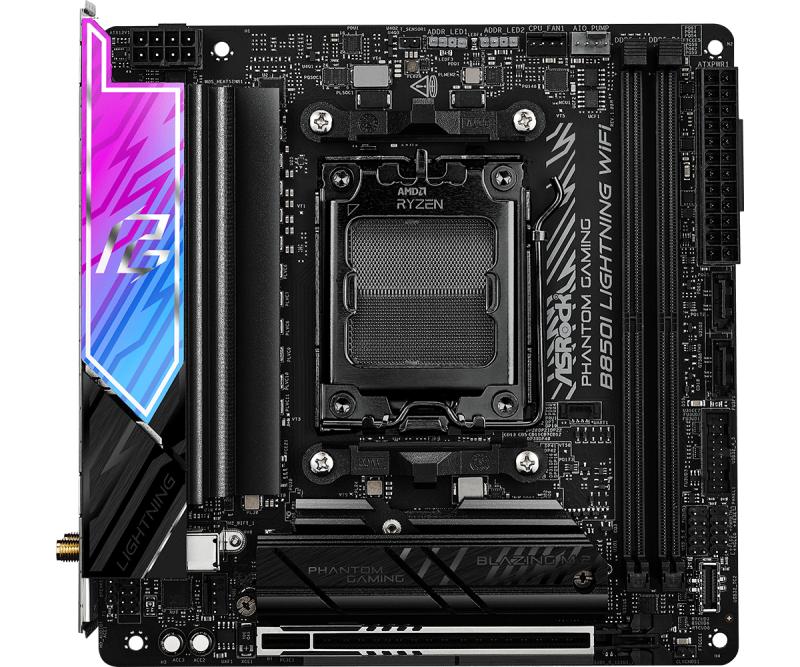 AsRock PHANTOM GAMING B850I Lightning WiFi (AM5) AsRock PHANTOM GAMING B850I Lightning WiFi (AM5)