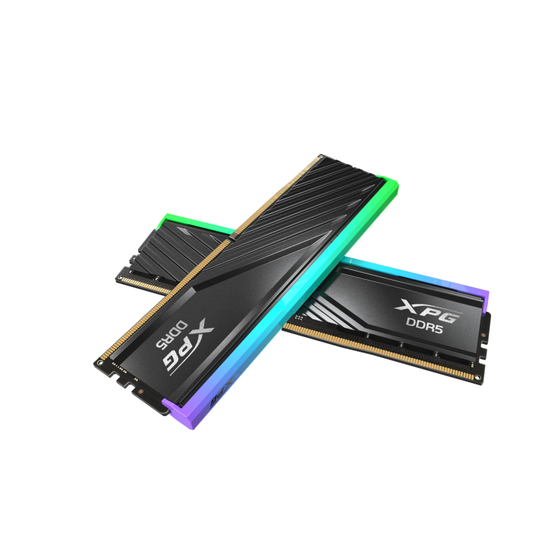 ADATA LANCER BLADE RGB DDR5 DRAM 6400Mhz 32GB CL32 (16GB x2) - Black / White ADATA LANCER BLADE RGB DDR5 DRAM 6400Mhz 32GB CL32 (16GB x2) - Black / White
