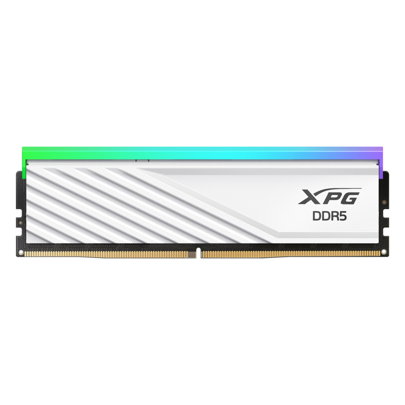 ADATA LANCER BLADE RGB DDR5 DRAM 6400Mhz 32GB CL32 (16GB x2) - Black / White ADATA LANCER BLADE RGB DDR5 DRAM 6400Mhz 32GB CL32 (16GB x2) - Black / White