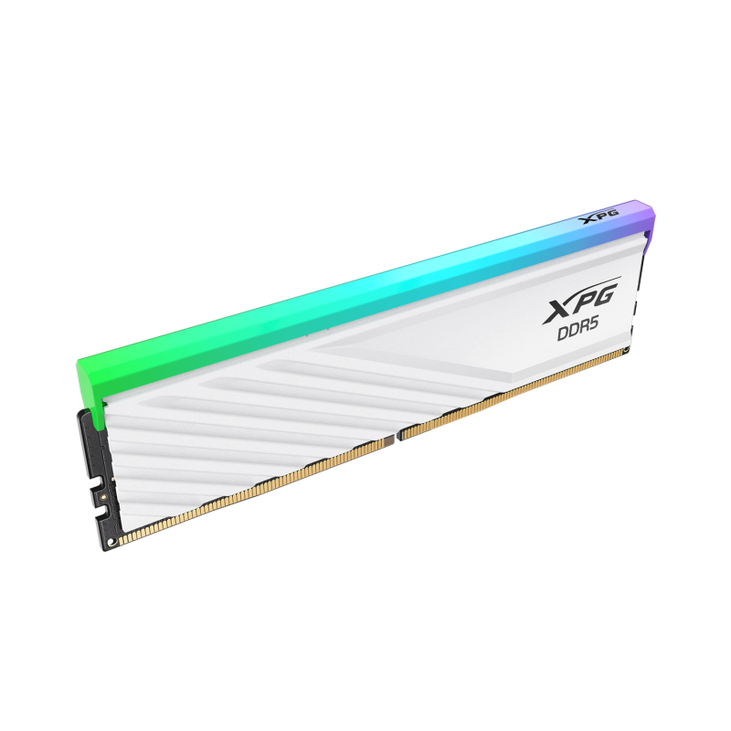 ADATA LANCER BLADE RGB DDR5 DRAM 6400Mhz 32GB CL32 (16GB x2) - Black / White ADATA LANCER BLADE RGB DDR5 DRAM 6400Mhz 32GB CL32 (16GB x2) - Black / White