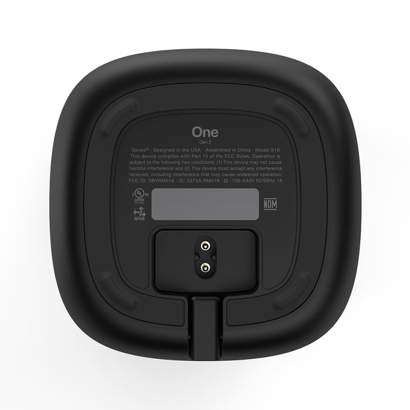 Sonos One（第2代）無線智能揚聲器