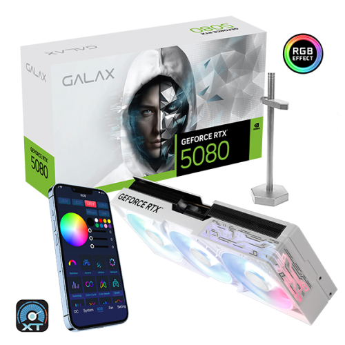 GALAX GeForce RTX™ 5080 1-Click OC White 16G [現金/轉數快優惠 $13999]