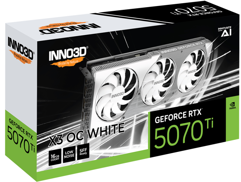INNO3D GeForce RTX™ 5070Ti X3 OC WHITE 16G  [現金/轉數快優惠 $10699]
