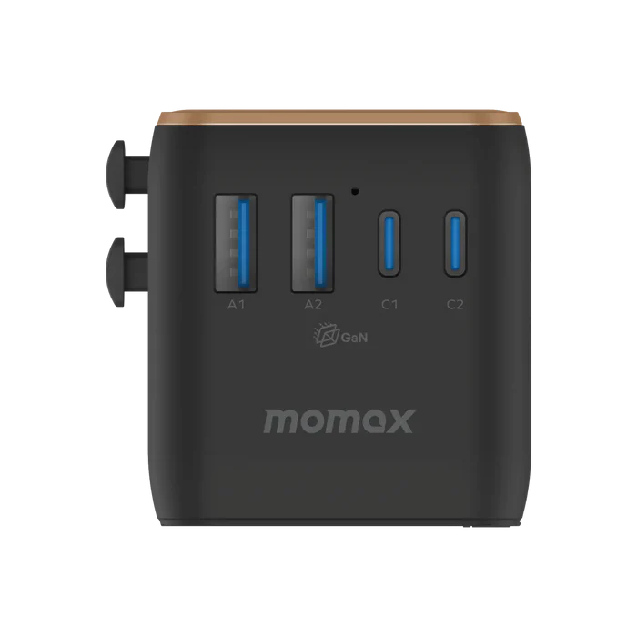 1-WORLD² 70W 雙 AC 五 USB GaN 全球轉換插座 UA22