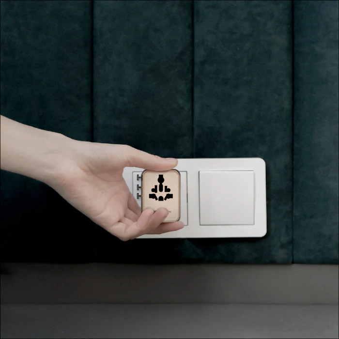 1-WORLD² 70W 雙 AC 五 USB GaN 全球轉換插座 UA22