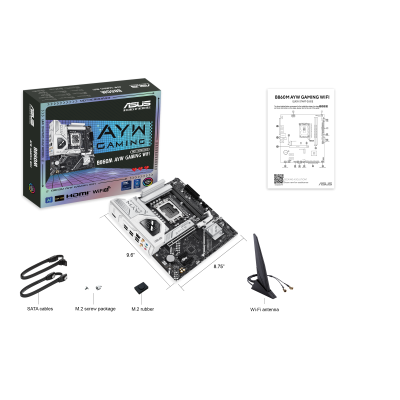 ASUS B860M AYW GAMING WIFI (LGA1851) ASUS B860M AYW GAMING WIFI (LGA1851)