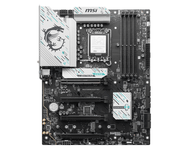 MSI B860 GAMING PLUS WIFI ATX (LGA1851) MSI B860 GAMING PLUS WIFI ATX (LGA1851)