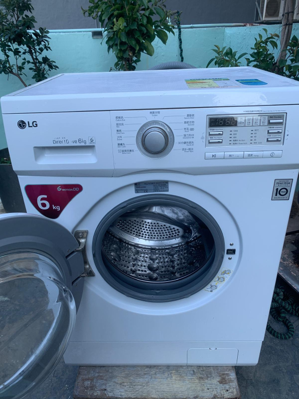 洗衣機 前置式 LG WF-N1206MW 薄身型 可櫃底/嵌入式安裝 二手電器 清倉大減價 最新款 貨到付款 精選貨品 包送貨安裝