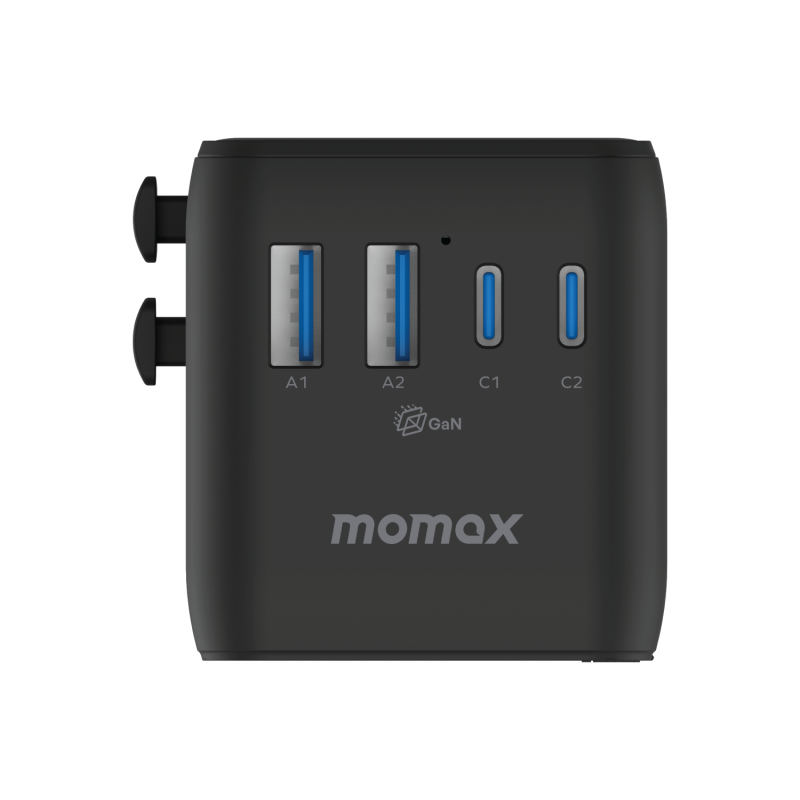 MOMAX 1-World² 70W 雙 AC 五 USB GaN 全球轉換插座 (UA22)