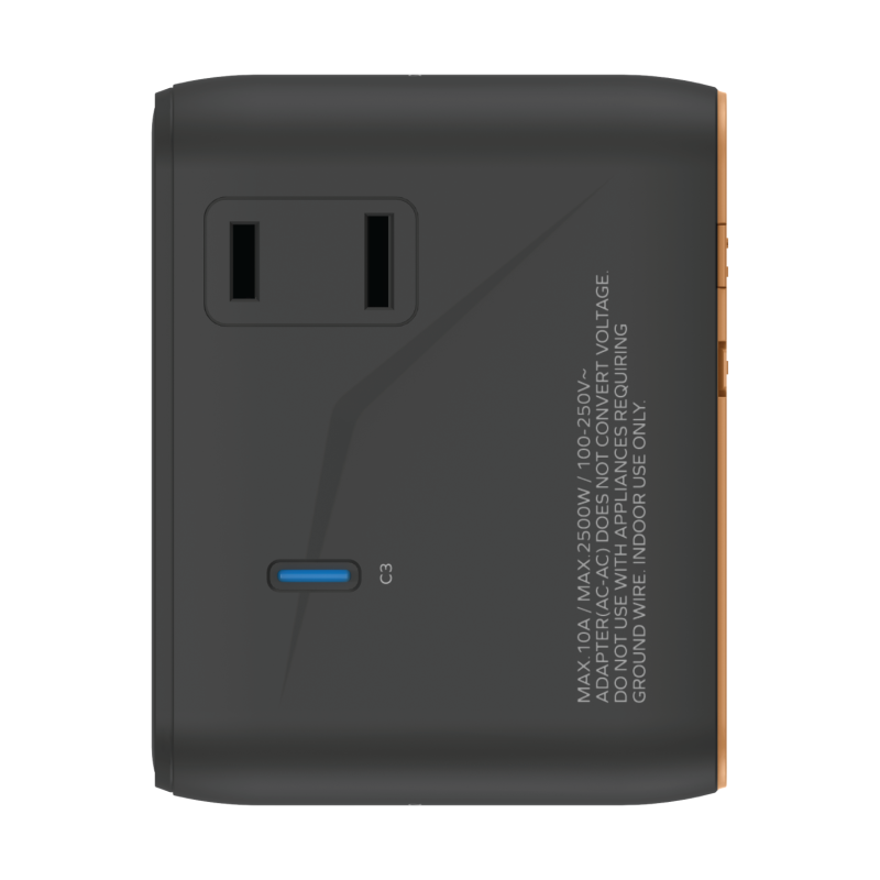 MOMAX 1-World² 70W 雙 AC 五 USB GaN 全球轉換插座 (UA22)