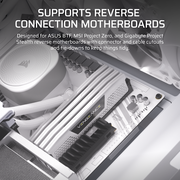 CORSAIR FRAME 4000D RS 模組化中塔型強化玻璃機箱 ( ATX ) ( BLACK / WHITE )