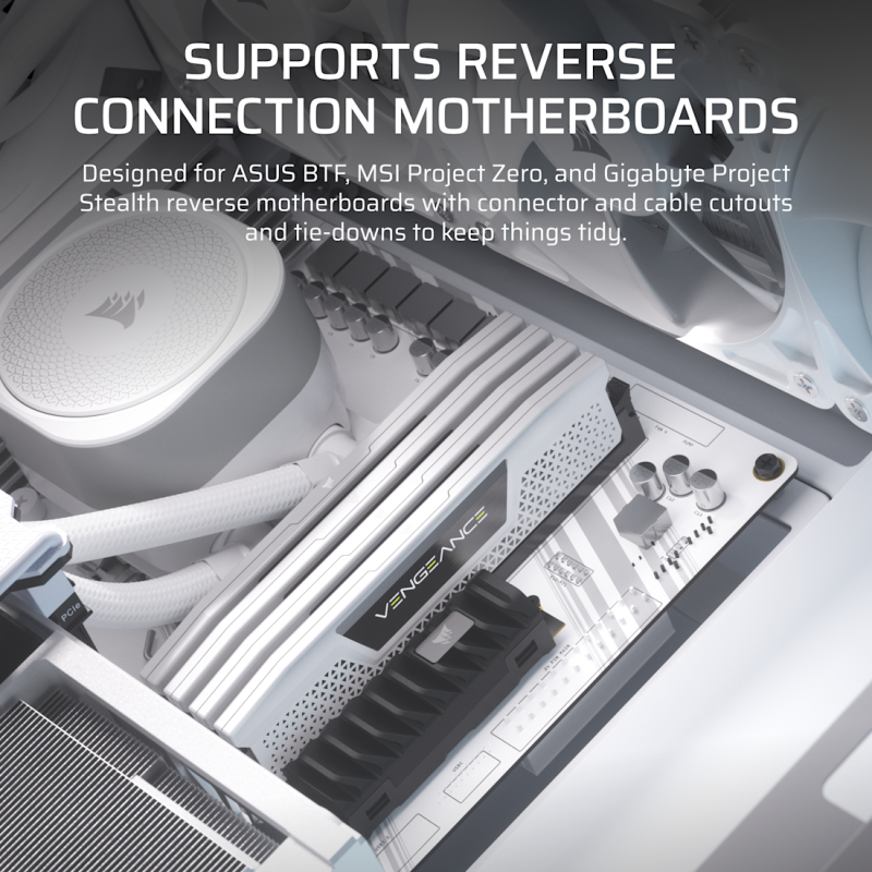 CORSAIR FRAME 4000D RS ARGB 模組化中塔型強化玻璃機箱 ( ATX ) ( BLACK / WHITE )