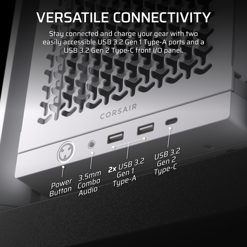 CORSAIR FRAME 4000D 模組化中塔型強化玻璃機箱 ( ATX ) ( BLACK / WHITE )