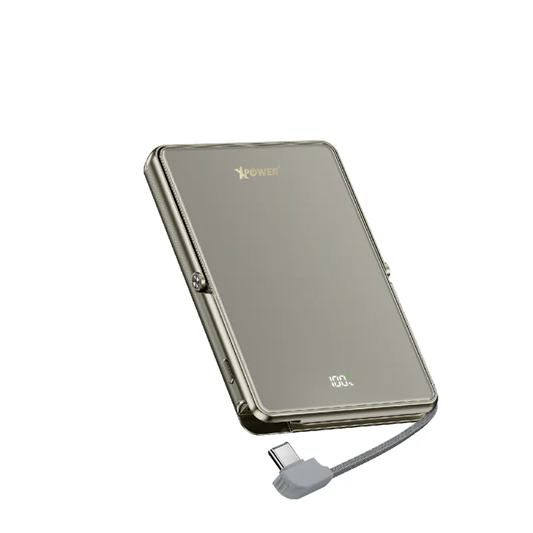 XPower M10K2 5合1鋅合金支架數顯 10000mAh PD3.0+QI2 磁吸移動電源 XPower M10K2 5合1鋅合金支架數顯 10000mAh PD3.0+QI2 磁吸移動電源