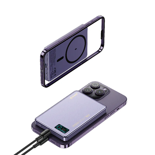 XPower MagDigita彩屏顯示鋁合金外殼 10000mAh PD3.0+QI2 磁吸移動電源