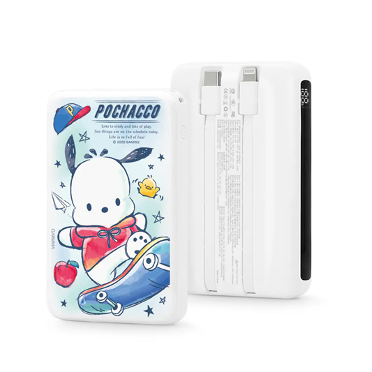 GARMMA x SANRIO三麗鷗系列 數顯帶線行動電源 10000mAh