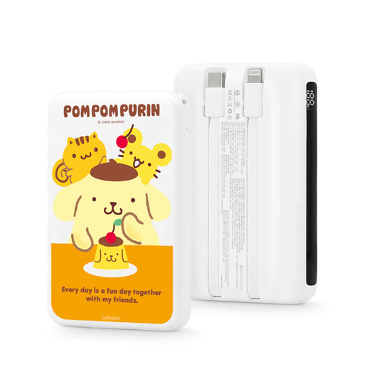GARMMA x SANRIO三麗鷗系列 數顯帶線行動電源 10000mAh