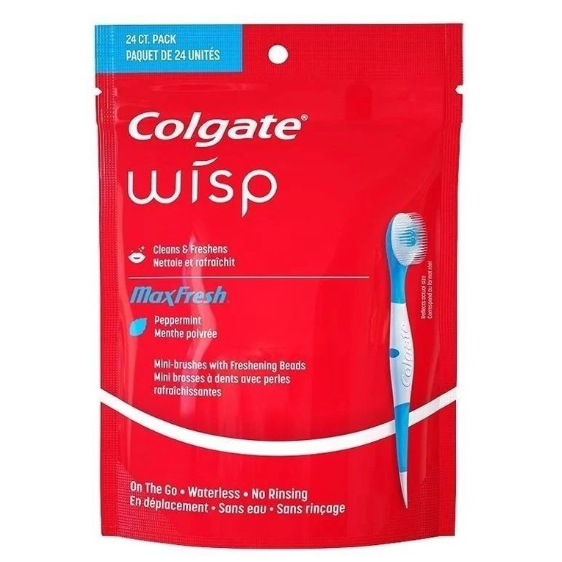 高露潔 Wisp Max Fresh 迷你一次性爆珠牙刷（24 支）PS0033308