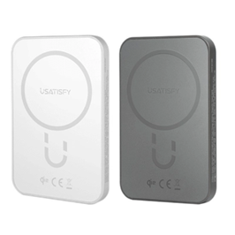 Usatisfy 5000mAh 超薄先鋒Qi2認證快充多設支援磁吸無線行動電源(MagSafe適配) US-001
