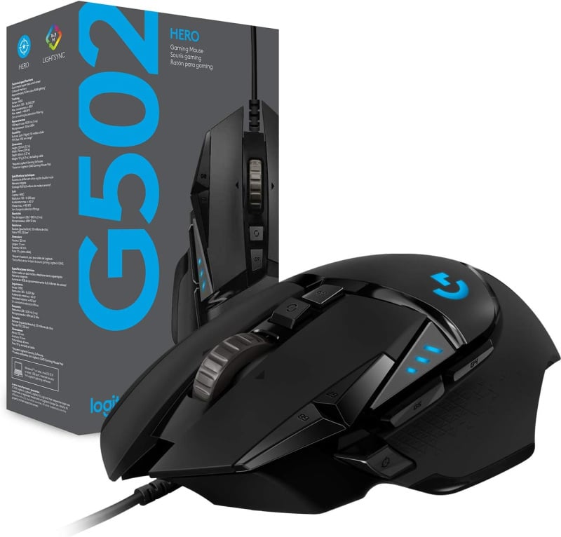 Logitech G502 Hero Gaming Mouse 高效能遊戲滑鼠 香港行貨