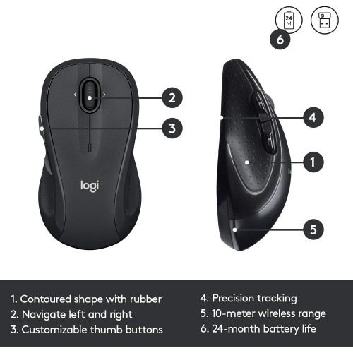 Logitech MK545 Wireless Keyboard and Mouse 無線鍵盤滑鼠組合 附中文字碼 香港行貨