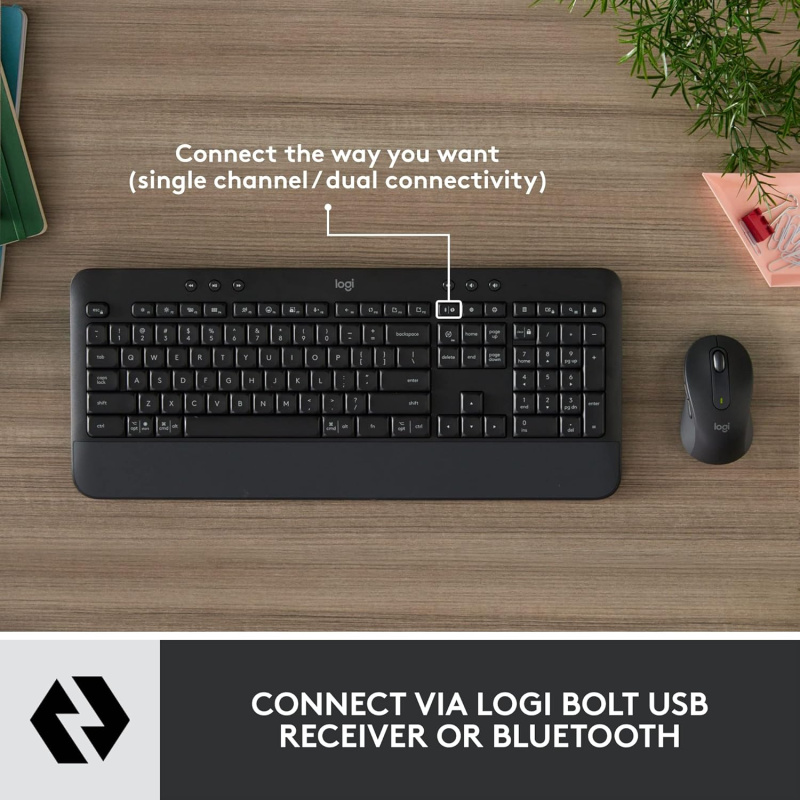 Logitech Signature MK650 Bluetooth Wireless Keyboard and Mouse 商務無線藍牙滑鼠鍵盤組合 香港行貨