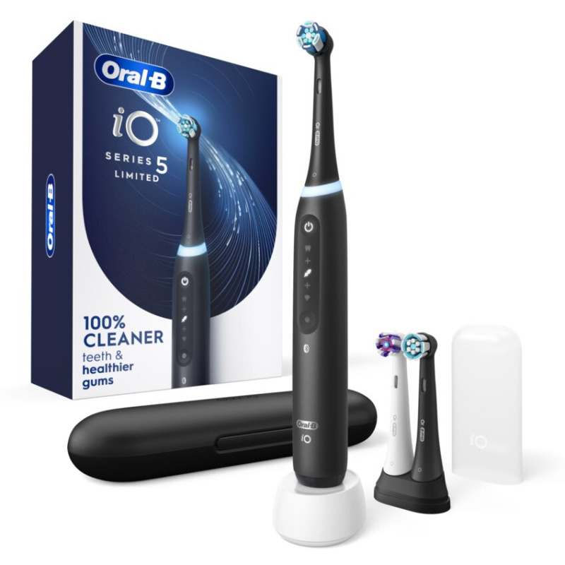 Oral-B IO SERIES 5 IO5 Plus 新一代磁浮充電式電動牙刷 (白色升級版送四支原廠牙刷頭）