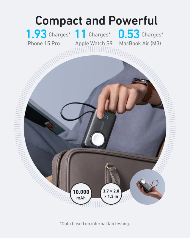 Anker MagGo For Apple Watch 35W 10K磁吸行動電源 10000mAh (A1657)