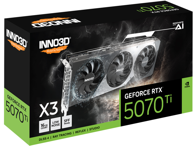INNO3D GeForce RTX™ 5070Ti X3 16G  [現金/轉數快優惠 $10799]
