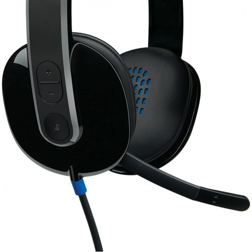 Logitech H540 USB PC Headset with Noise-Cancelling Mic 電腦耳機配備隔噪麥克風 香港行貨