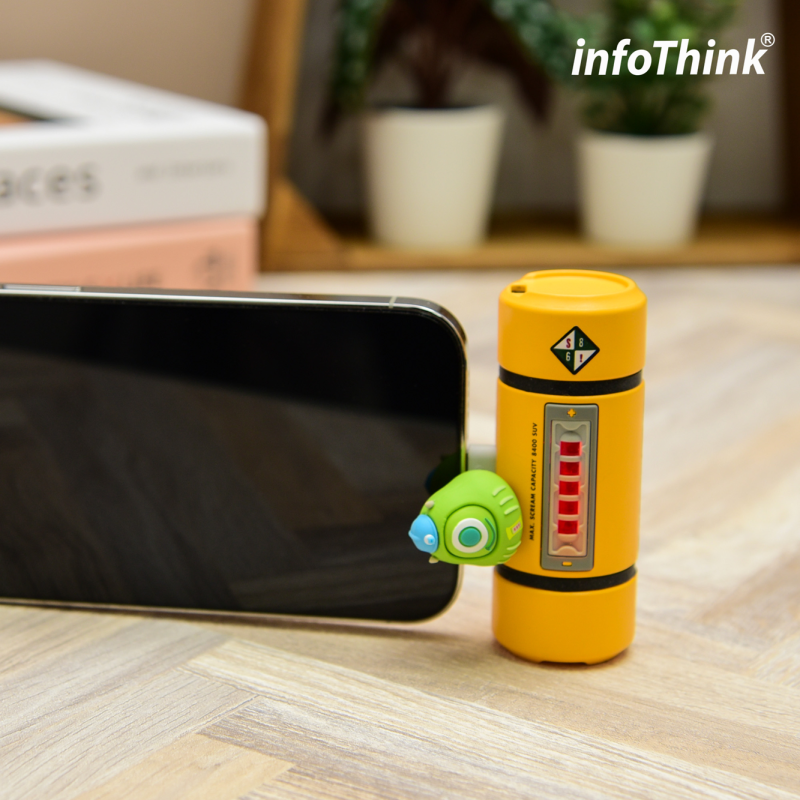 infoThink 大眼/毛怪福神系列智慧快充口袋行動電源 5000mAh (Lightning / Type-C)