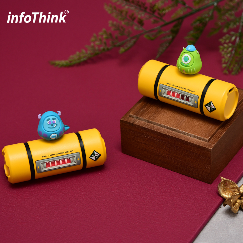 infoThink 大眼/毛怪福神系列智慧快充口袋行動電源 5000mAh (Lightning / Type-C)