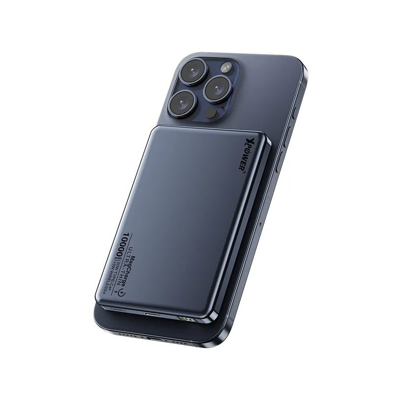 XPOWER - M10K 2合1鋁合金數顯 10000mAh PD3.0+磁吸無線外置充電器