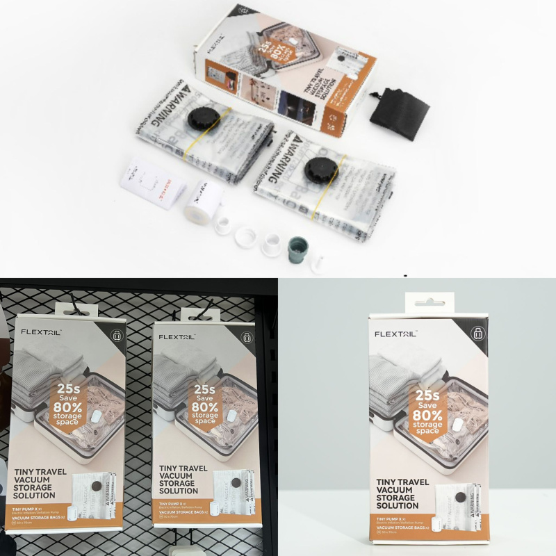 Flextail-Tiny Travel Vacuum Set 旅行收納神器 三合一旅行真空收納壓縮套裝 Flextail-Tiny Travel Vacuum Set 旅行收納神器 三合一旅行真空收納壓縮套裝