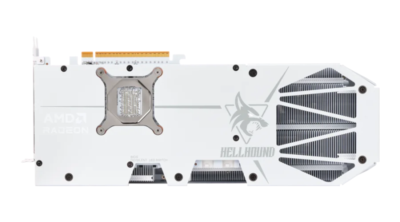 PowerColor Hellhound Spectral White AMD Radeon™ RX 9070 XT 16GB GDDR6 [現金/轉數快優惠 $7599]