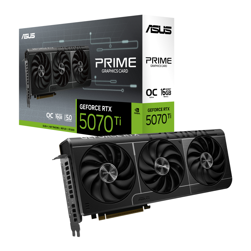 ASUS PRIME GeForce RTX™ 5070 Ti 16GB GDDR7 OC Edition ASUS PRIME GeForce RTX™ 5070 Ti 16GB GDDR7 OC Edition
