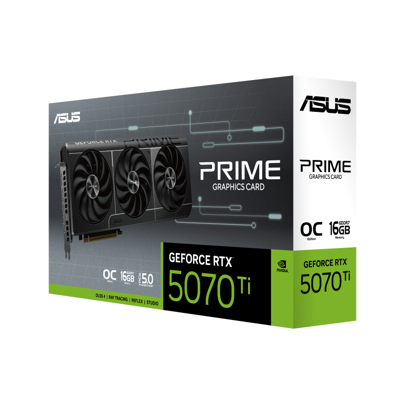 ASUS PRIME GeForce RTX™ 5070 Ti 16GB GDDR7 OC Edition ASUS PRIME GeForce RTX™ 5070 Ti 16GB GDDR7 OC Edition