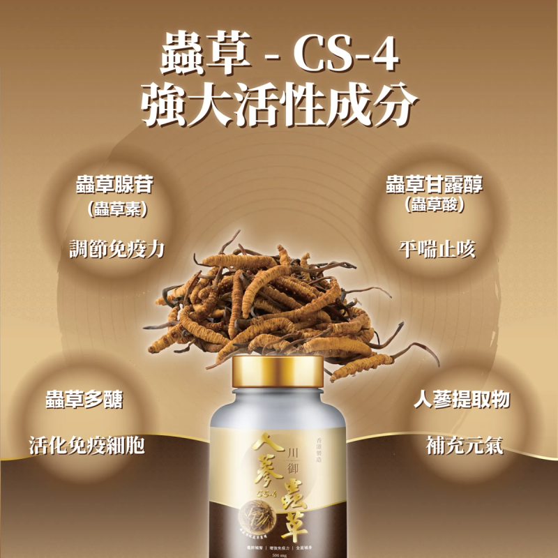川御 TY Science 人蔘蟲草 CS-4 (60粒裝)